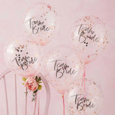 Floral Hen Party Confetti Balloons 5pk
